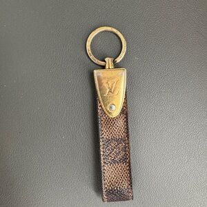 Louis Vuitton Gold and Brown Key Holder